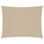 Sonnensegel Oxford-Gewebe Rechteckig 3x4,5 m Beige