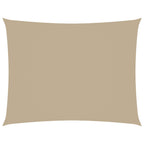 Sonnensegel Oxford-Gewebe Rechteckig 3,5x4,5 m Beige