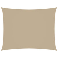 Sonnensegel Oxford-Gewebe Rechteckig 3,5x4,5 m Beige