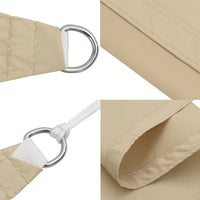 Sonnensegel Oxford-Gewebe Rechteckig 3,5x4,5 m Beige