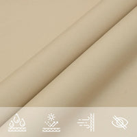 Sonnensegel Oxford-Gewebe Rechteckig 3,5x4,5 m Beige