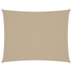 Sonnensegel Oxford-Gewebe Rechteckig 4x5 m Beige