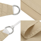 Sonnensegel Oxford-Gewebe Rechteckig 6x8 m Beige