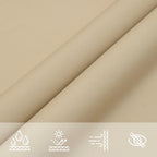 Sonnensegel Oxford-Gewebe Dreieckig 3x4x5 m Beige
