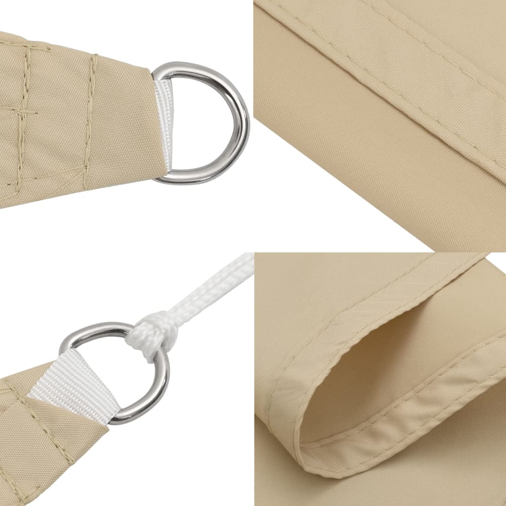 Sonnensegel Oxford-Gewebe Dreieckig 5x7x7 m Beige
