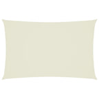 Sonnensegel Oxford-Gewebe Rechteckig 2,5x5 m Creme