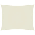 Sonnensegel Oxford-Gewebe Rechteckig 6x7 m Creme
