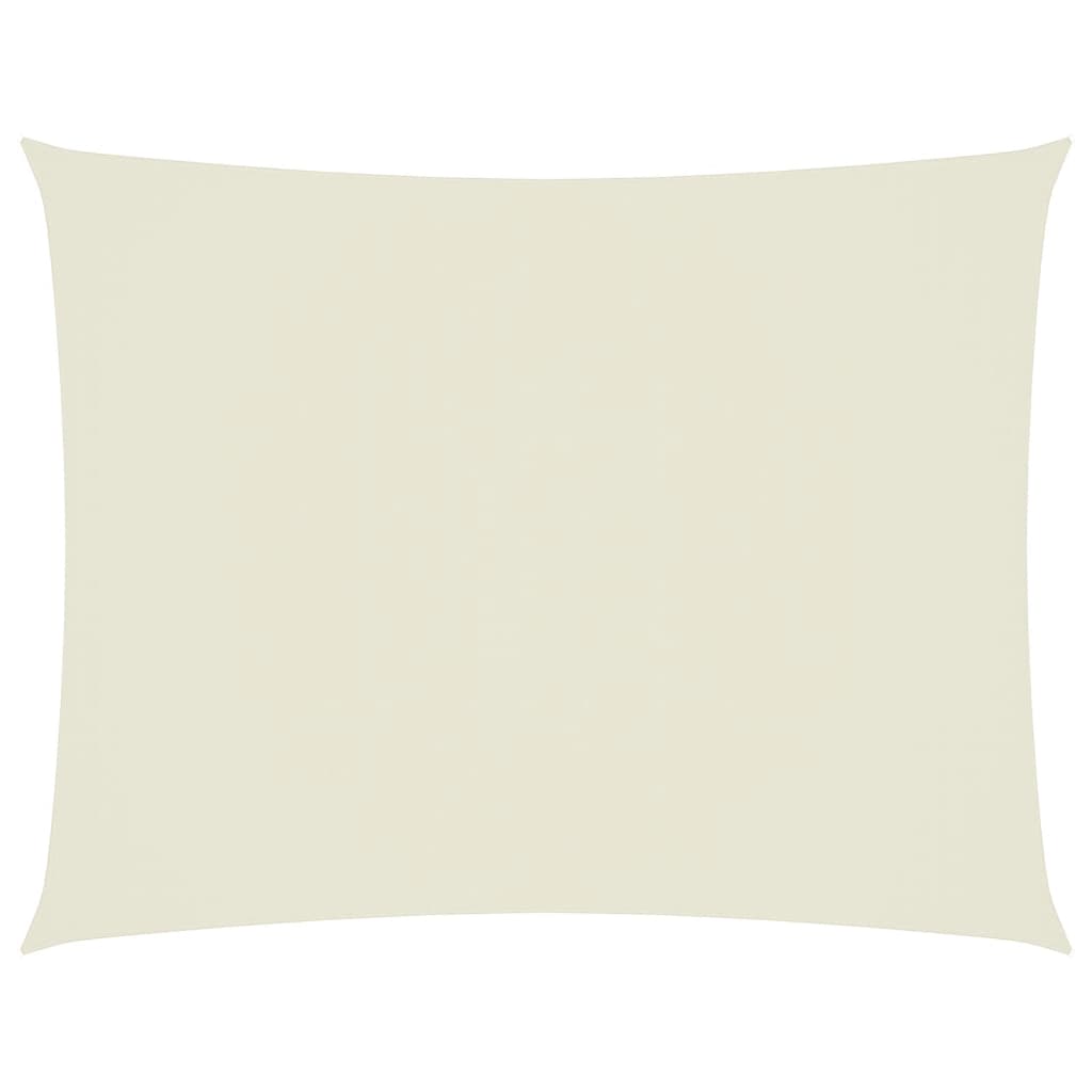 Sonnensegel Oxford-Gewebe Rechteckig 6x7 m Creme