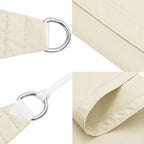 Sonnensegel Oxford-Gewebe Rechteckig 6x7 m Creme
