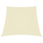 Sonnensegel Oxford-Gewebe Trapezförmig 2/4x3 m Cremeweiß