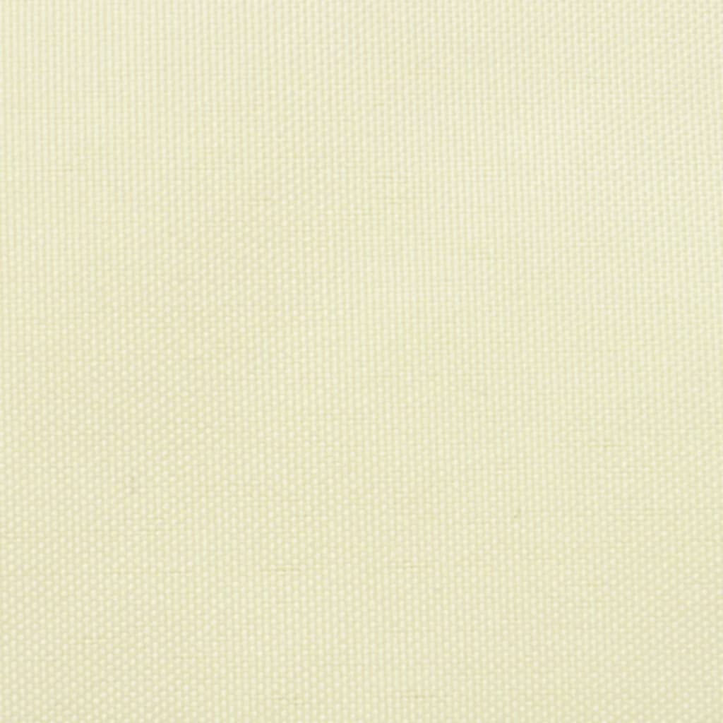 Sonnensegel Oxford-Gewebe Trapezförmig 2/4x3 m Cremeweiß