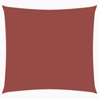 Sonnensegel Oxford-Gewebe Quadratisch 5x5 m Terrakotta-Rot