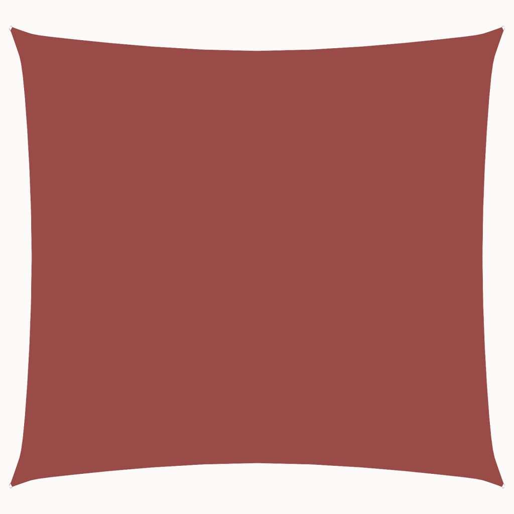 Sonnensegel Oxford-Gewebe Quadratisch 7x7 m Terrakotta-Rot