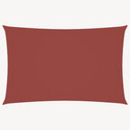 Sonnensegel Oxford-Gewebe Rechteckig 2,5x5 m Terrakotta-Rot