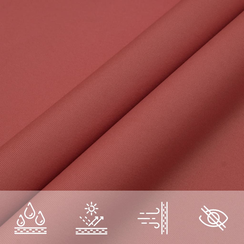 Sonnensegel Oxford-Gewebe Rechteckig 2,5x5 m Terrakotta-Rot