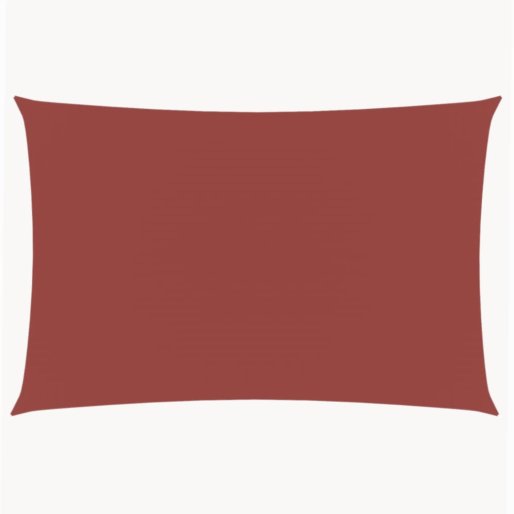 Sonnensegel Oxford-Gewebe Rechteckig 3,5x5 m Terrakotta-Rot