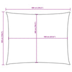 Sonnensegel Oxford-Gewebe Rechteckig 5x6 m Terrakotta-Rot