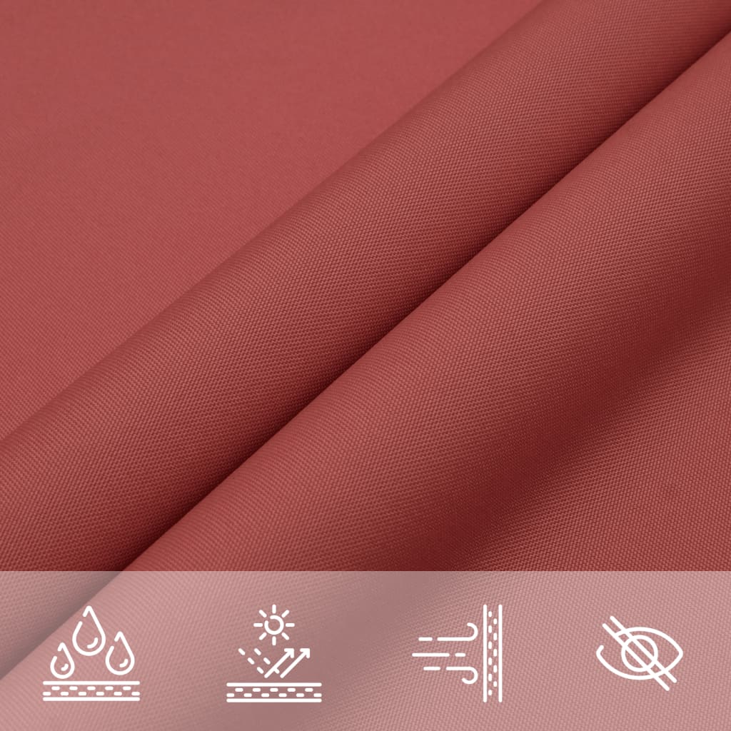 Sonnensegel Oxford-Gewebe Dreieckig 3,5x3,5x4,9m Terrakottarot