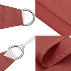 Sonnensegel Oxford-Gewebe Dreieckig 5x7x7 m Terrakotta-Rot