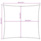 Sonnensegel Oxford-Gewebe Quadratisch 2x2 m Taupe