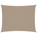 Sonnensegel Oxford-Gewebe Rechteckig 2x3,5 m Taupe