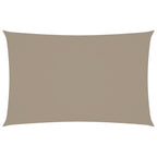 Sonnensegel Oxford-Gewebe Rechteckig 2x5 m Taupe