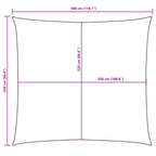 Sonnensegel Oxford-Gewebe Rechteckig 2,5x3 m Taupe
