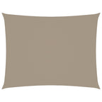 Sonnensegel Oxford-Gewebe Rechteckig 2,5x3,5 m Taupe
