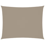 Sonnensegel Oxford-Gewebe Rechteckig 2,5x4 m Taupe
