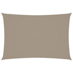 Sonnensegel Oxford-Gewebe Rechteckig 2,5x4,5 m Taupe