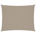 Sonnensegel Oxford-Gewebe Rechteckig 3x4,5 m Taupe