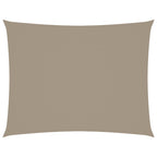 Sonnensegel Oxford-Gewebe Rechteckig 3x6 m Taupe