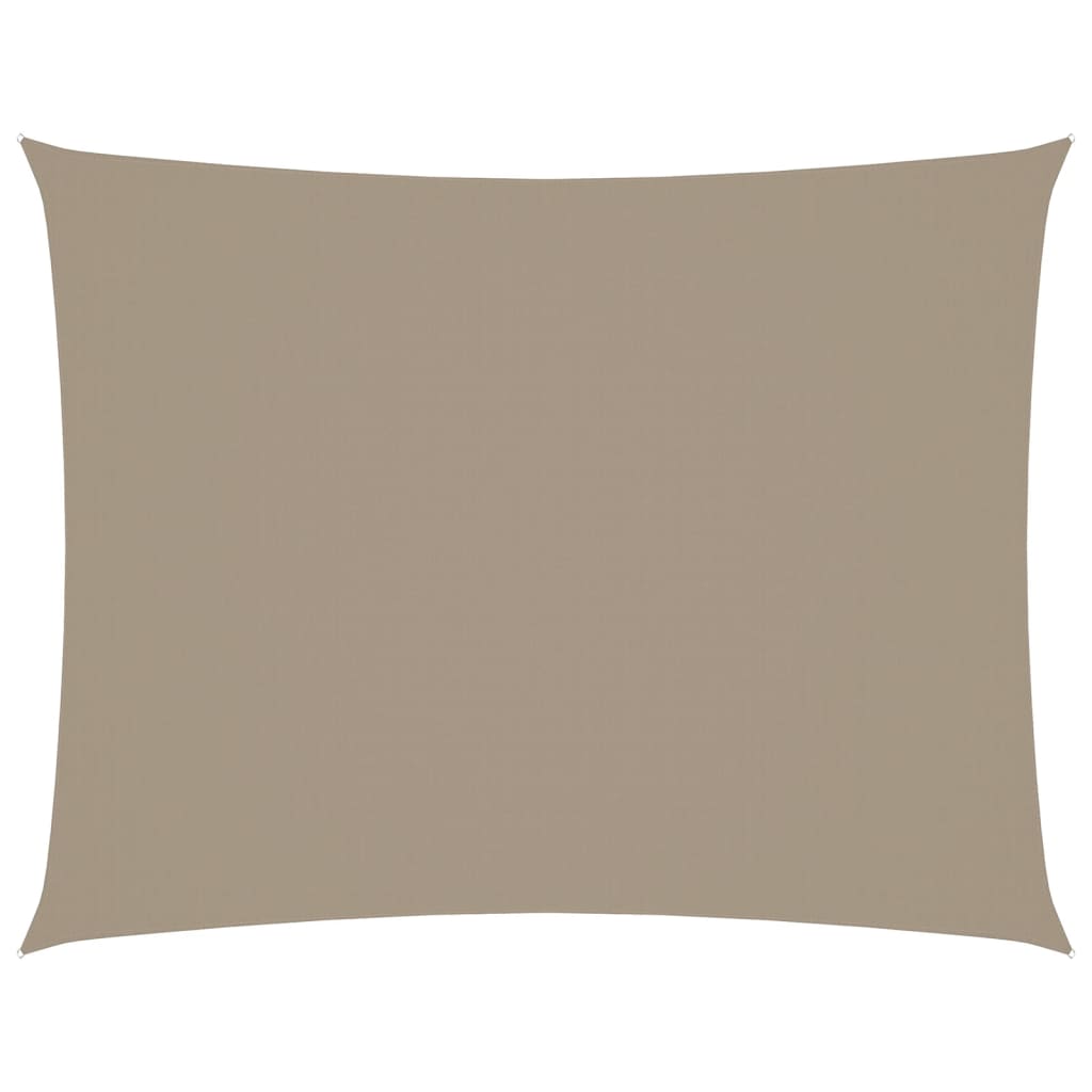 Sonnensegel Oxford-Gewebe Rechteckig 3,5x5 m Taupe