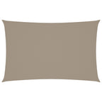 Sonnensegel Oxford-Gewebe Rechteckig 5x8 m Taupe