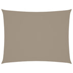 Sonnensegel Oxford-Gewebe Rechteckig 6x7 m Taupe