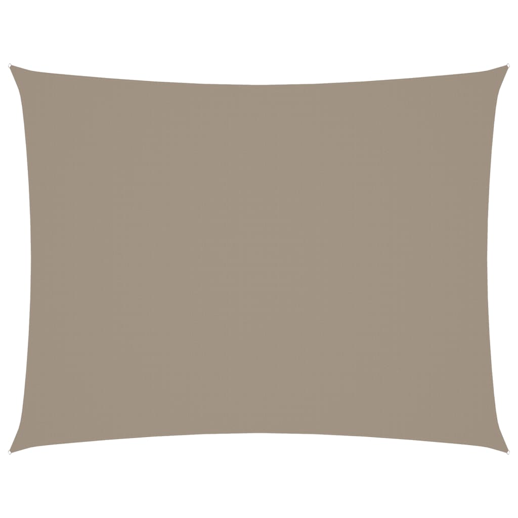 Sonnensegel Oxford-Gewebe Rechteckig 6x8 m Taupe