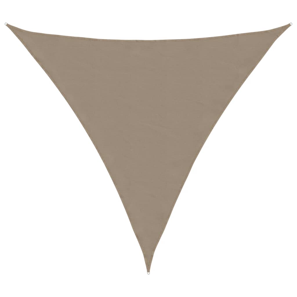 Sonnensegel Oxford-Gewebe Dreieckig 3,6x3,6x3,6 m Taupe