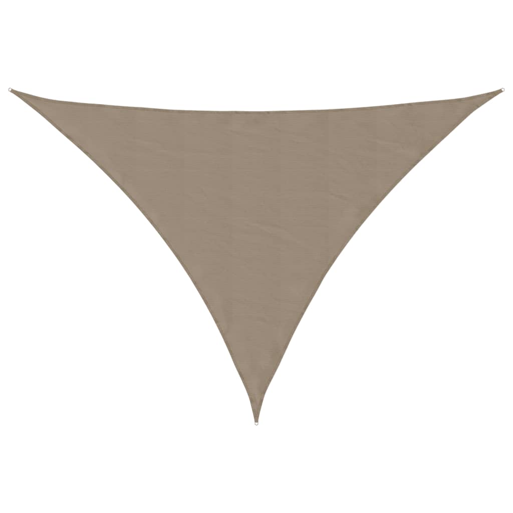 Sonnensegel Oxford-Gewebe Dreieckig 3x4x5 m Taupe