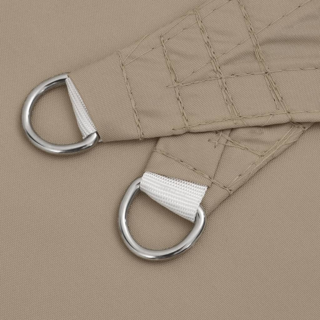Sonnensegel Oxford-Gewebe Dreieckig 3x4x5 m Taupe
