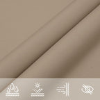 Sonnensegel Oxford-Gewebe Dreieckig 3x4x5 m Taupe