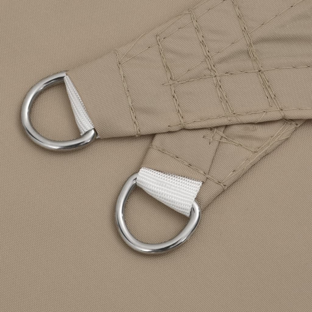 Sonnensegel Oxford-Gewebe Dreieckig 3x4x4 m Taupe