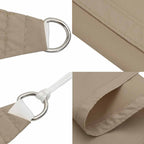 Sonnensegel Oxford-Gewebe Dreieckig 3,5x3,5x4,9 m Taupe
