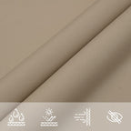 Sonnensegel Oxford-Gewebe Dreieckig 5x7x7 m Taupe
