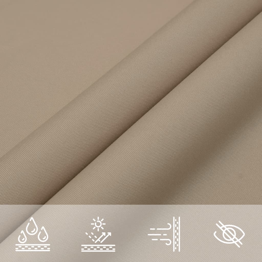 Sonnensegel Oxford-Gewebe Dreieckig 5x5x6 m Taupe