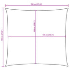 Sonnensegel Oxford-Gewebe Quadratisch 2x2 m Dunkelgrün