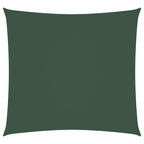 Sonnensegel Oxford-Gewebe Quadratisch 3,6x3,6 m Dunkelgrün