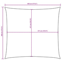 Sonnensegel Oxford-Gewebe Quadratisch 4,5x4,5 m Dunkelgrün