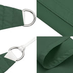 Sonnensegel Oxford-Gewebe Quadratisch 6x6 m Dunkelgrün
