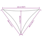 Sonnensegel Oxford-Gewebe Dreieckig 3x3x4,24 m Dunkelgrün