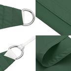 Sonnensegel Oxford-Gewebe Dreieckig 3,5x3,5x4,9 m Dunkelgrün